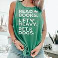 Read Books Lift Heavy Pet Dogs Comfort Colors Tank Top Violet