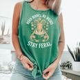 Read Books Be Weird Stay Feral Goat Comfort Colors Tank Top Violet Read Books Be Weird Stay Feral Goat Comfort Colors Tank Top Violet