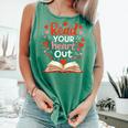 Read Your Heart Out Reading Book Lover Valentine Day Comfort Colors Tank Top Violet