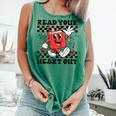 Read Your Heart Out Teacher Valentines Book Lover Comfort Colors Tank Top Violet Read Your Heart Out Teacher Valentines Book Lover Comfort Colors Tank Top Violet