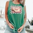 Read Your Heart Out Valentine Reading Book Teacher Student Comfort Colors Tank Top Violet