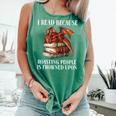 I Read Because Roasting People Is Frowned Upon Dragon Book Premium Tri-Blend Comfort Colors Tank Top Violet I Read Because Roasting People Is Frowned Upon Dragon Book Premium Tri-Blend Comfort Colors Tank Top Violet