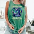 I Read Because Roasting People Is Frowned Upon Dragons Books Comfort Colors Tank Top Violet