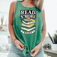 Read S'More Books Marshmallow Reading Smores Comfort Colors Tank Top Violet