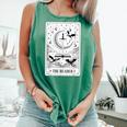The Reader Tarot Card Bookworm Books Lover Dragon Librarians Comfort Colors Tank Top Violet