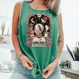 The Reader Tarot Card Shirt Bird Book Lover Bookworm Comfort Colors Tank Top Violet