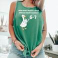 Reading 6-7 Silly Goose Read Books Bookish Bookworm Comfort Colors Tank Top Violet