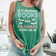 Reading Bedtime If It Involves Books And Pajamas Count Me In Comfort Colors Tank Top Violet