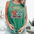 Reading Book Lover School Librarian Hooray It's Library Day Comfort Colors Tank Top Violet
