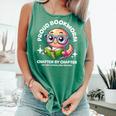 Reading Book Lovers Glasses Cartoon Worm Books Cute Bookworm Comfort Colors Tank Top Violet