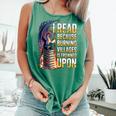 Reading Bookish Dragon Fantasy Comfort Colors Tank Top Violet