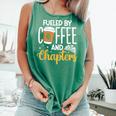 Reading Books Bookcase Book Club Bibliophile Comfort Colors Tank Top Violet