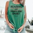Reading Is My Favorite Sport Book Lover Saying Quote Comfort Colors Tank Top Violet Reading Is My Favorite Sport Book Lover Saying Quote Comfort Colors Tank Top Violet