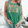 Reading Is My Favorite Sport Retro Groovy Book Lovers Comfort Colors Tank Top Violet