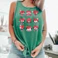 Reading Heart Book Valentines Day Teacher Women Girl Comfort Colors Tank Top Violet