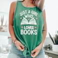 Reading Just A Girl Who Loves Books Comfort Colors Tank Top Violet Reading Just A Girl Who Loves Books Comfort Colors Tank Top Violet