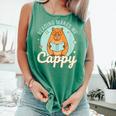 Reading Makes Me Cappy Bookworm Capybara Book Reading Comfort Colors Tank Top Violet