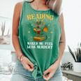Reading Makes Me Feel Less Murdery Book Dragon Comfort Colors Tank Top Violet