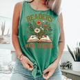 Reading Squad Book Lover Bookish Floral Readers Make Leaders Comfort Colors Tank Top Violet