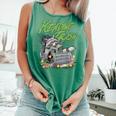 Reading Trash Racoon Bookworm Bookish Librarian Book Lover Comfort Colors Tank Top Violet