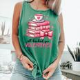 Retro Groovy Valentine Men Women Kid Tees By Emily All Booked For Valentines Book Reading Bookworm Nerdy Comfort Colors Tank Top Violet