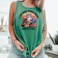 Retro I Just Want To Read Books And Pet Cats Cat Comfort Colors Tank Top Violet