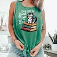 Retro I Just Want To Read Books And Pet Cats Cat For Men Women Kids Comfort Colors Tank Top Violet