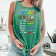 Retro Librarian Book Reader Library Book Reading Comfort Colors Tank Top Violet