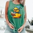 Rubber Duck Reading Book Rubber Duckie Reader Coffee Lover Comfort Colors Tank Top Violet Rubber Duck Reading Book Rubber Duckie Reader Coffee Lover Comfort Colors Tank Top Violet