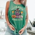 Salem Witch Book Club Bookish Halloween Raccoon Witchcraft Comfort Colors Tank Top Violet
