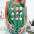 Santa Ghost Reading Books Christmas Library Teacher Comfort Colors Tank Top Violet Santa Ghost Reading Books Christmas Library Teacher Comfort Colors Tank Top Violet
