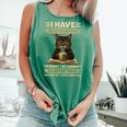 i Have Selective Hearing Cat Coffee Books Retro Comfort Colors Tank Top Violet