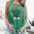 She Blooms Among The Pages Women Mom Wife Floral Book Lover Comfort Colors Tank Top Violet She Blooms Among The Pages Women Mom Wife Floral Book Lover Comfort Colors Tank Top Violet