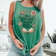 She Blooms Among The Pages Women Mom Wife Floral Book Lover Premium Tri-Blend Comfort Colors Tank Top Violet She Blooms Among The Pages Women Mom Wife Floral Book Lover Premium Tri-Blend Comfort Colors Tank Top Violet