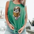 Shih Tzu Book How To Train Your Human Funny Dog Motif Comfort Colors Tank Top Violet