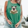 Siamese Cat Reading Book How To Train Your Human Humorous Comfort Colors Tank Top Violet