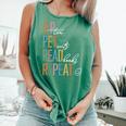 Sip Tea Pet Cats Read Books Repeat Book Cat Lover Comfort Colors Tank Top Violet