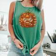 Smart Book Pumpkin Retro Fall Teacher Reading Halloween Comfort Colors Tank Top Violet