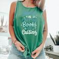 Snow Is Falling Books Are Calling Comfort Colors Tank Top Violet