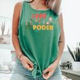 Spanish Reading Book Lover Teacher Maestra Leer Es Poder For Men Women Comfort Colors Tank Top Violet