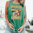 Squirrel Animal Life Is Better With Books And a Comfort Colors Tank Top Violet Squirrel Animal Life Is Better With Books And a Comfort Colors Tank Top Violet