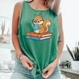 Squirrel Reading Book Glasses Bookworm Librarian Comfort Colors Tank Top Violet Squirrel Reading Book Glasses Bookworm Librarian Comfort Colors Tank Top Violet