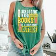 I Like To Stay In Bed And Read Books It's Too Peopley Outsid Comfort Colors Tank Top Violet I Like To Stay In Bed And Read Books It's Too Peopley Outsid Comfort Colors Tank Top Violet