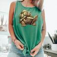 Sulcata Tortoise Reading A Book Comfort Colors Tank Top Violet