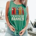 Support Banned Books Freedom I'm With The Banned Comfort Colors Tank Top Violet Support Banned Books Freedom I'm With The Banned Comfort Colors Tank Top Violet