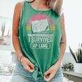 I Survived AP Lang Retro Book Graphic Comfort Colors Tank Top Violet