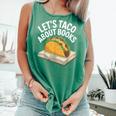 Taco Books Mexican Reading Teacher Book Lovers Bookish Comfort Colors Tank Top Violet Taco Books Mexican Reading Teacher Book Lovers Bookish Comfort Colors Tank Top Violet