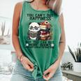 Teacher Bookworm Book Lover Panda Reading Book Librarian Tee Comfort Colors Tank Top Violet