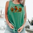 Teacher Fall Thanksgiving Turkey Reading Books Lovers Comfort Colors Tank Top Violet