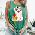 Teacher Pig Cute Farm Animal Book Lover School Student For Men Women Kids Comfort Colors Tank Top Violet